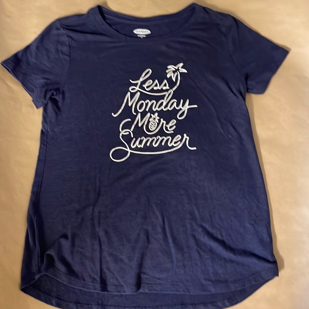 Women’s extra small Old Navy shorts sleeve tee navy blue
